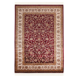 TKANÝ KOBEREC, 160/230 cm, krémová, červená, světle hnědá