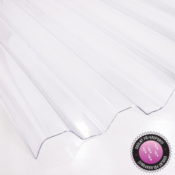 Trapézová deska PC 2000 x 900 x 0,5 mm čirá