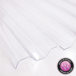 Trapézová deska PC 2000 x 900 x 0,7 mm čirá