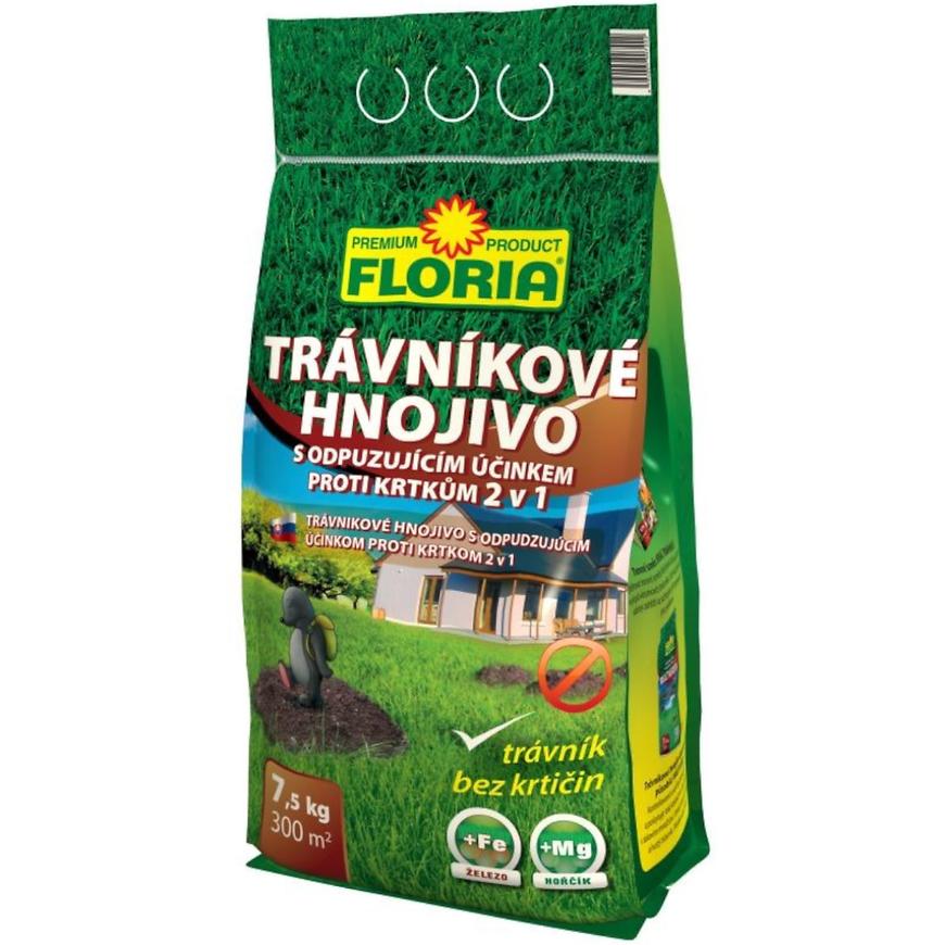 Trávníkové hnojivo Floria, 7.5 kg