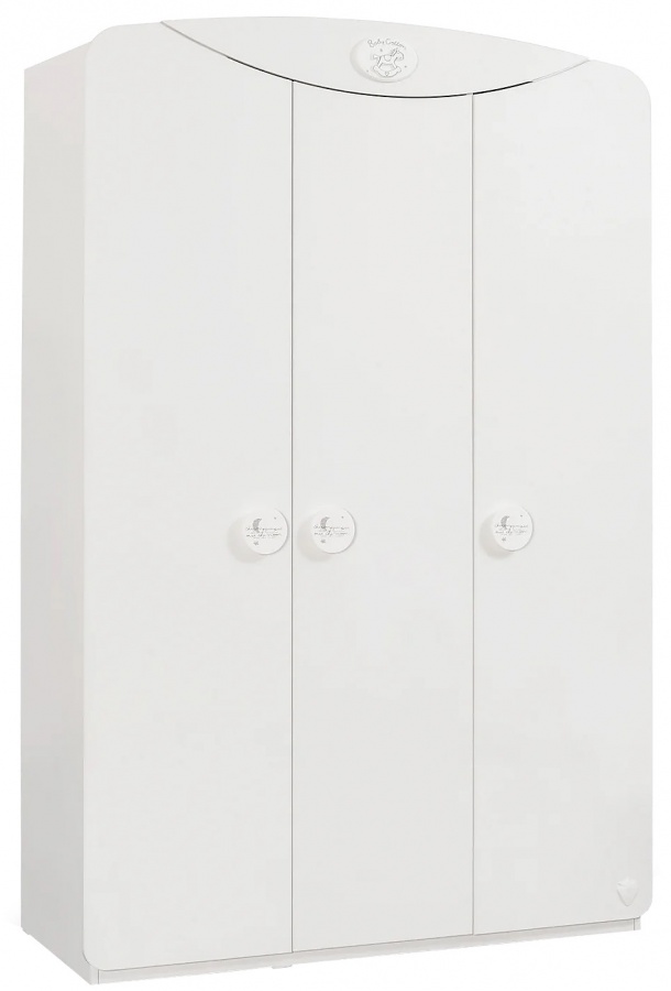 Třídvéřová šatní skříň chloe - bílá