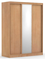 Třídveřová šatní skříň rea atlanta 2 - buk
