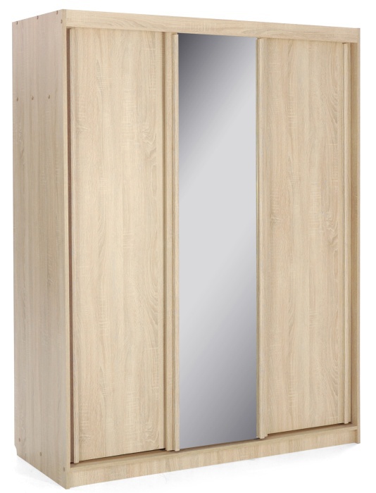 Třídveřová šatní skříň rea atlanta 2 - dub bardolino