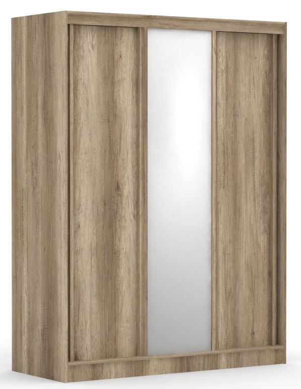 Třídveřová šatní skříň rea atlanta 2 - dub canyon
