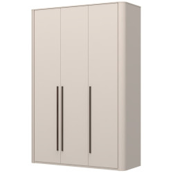 Třídveřová šatní skříň s osvětlením renfri - kašmír