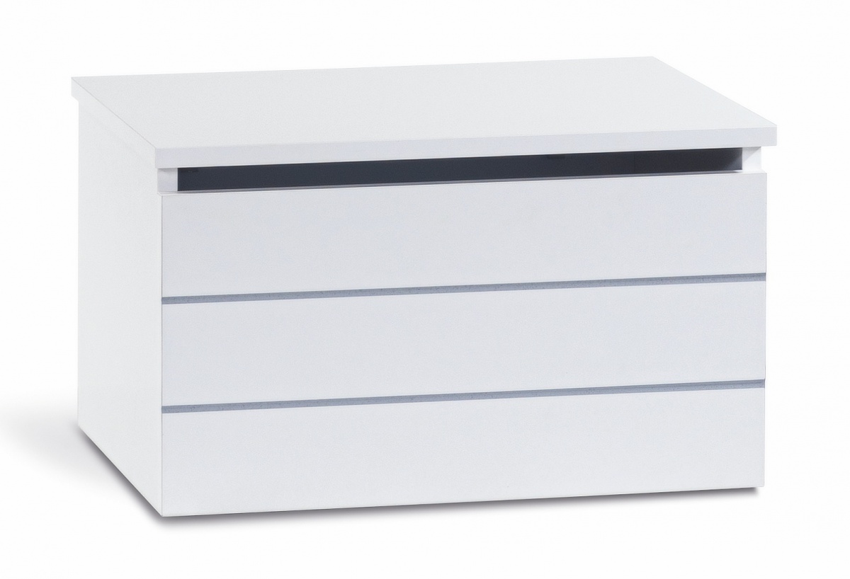 Truhla na hračky dundee - bílá