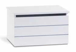 Truhla na hračky dundee - bílá