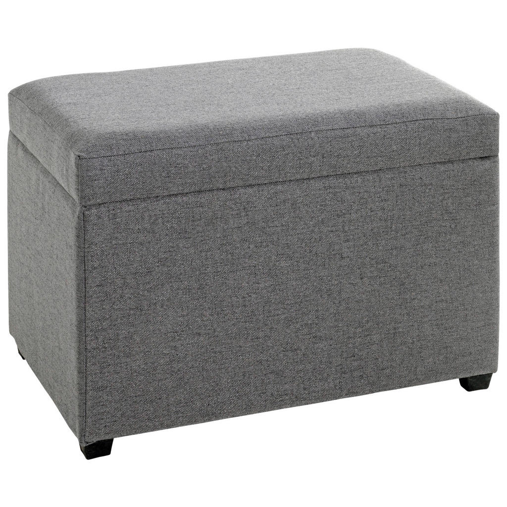 TRUHLOVÁ LAVICE, textil, kompozitní dřevo, 58/42/39 cm