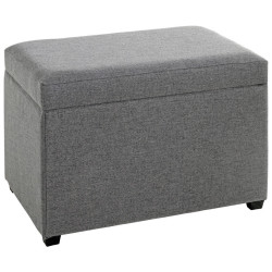 TRUHLOVÁ LAVICE, textil, kompozitní dřevo, 58/42/39 cm