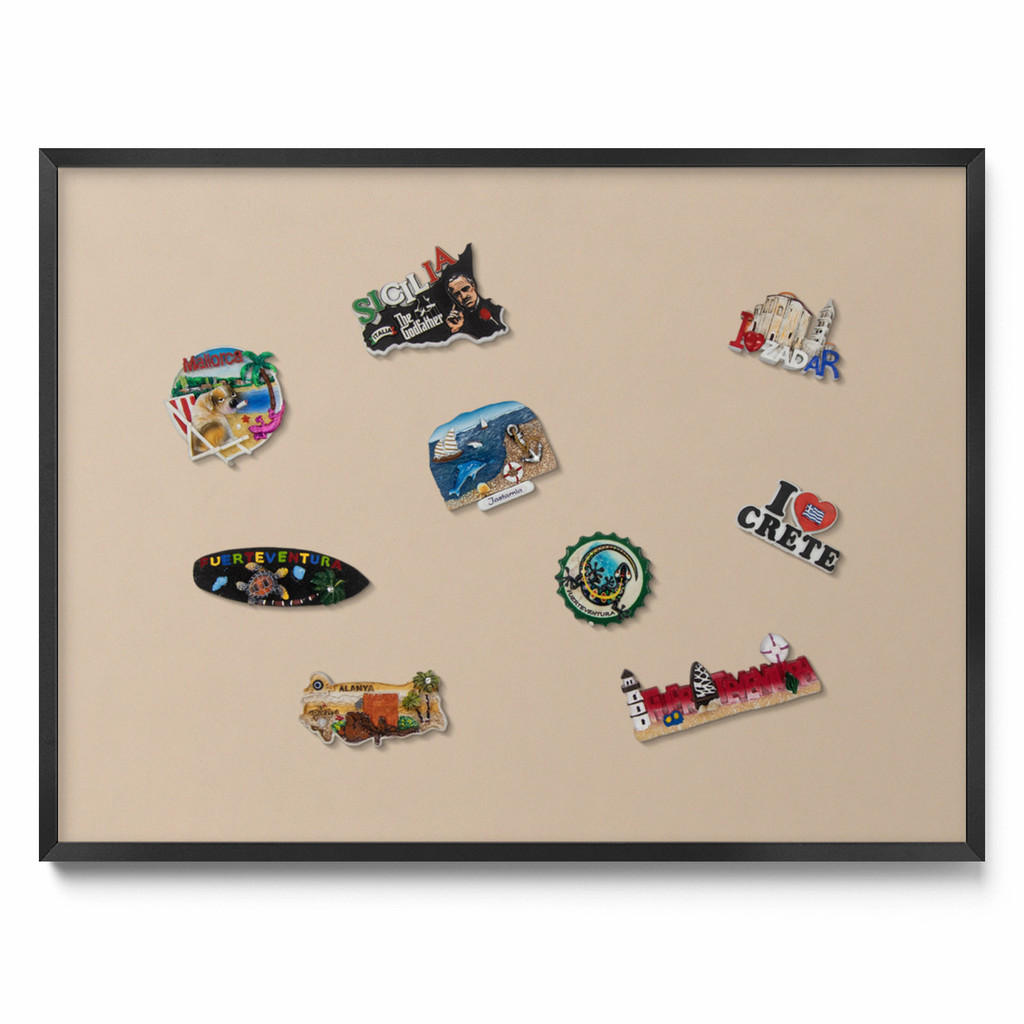 TULUP MAGNETICKÁ TABULE 80x60 cm černý rám – Růžová barva