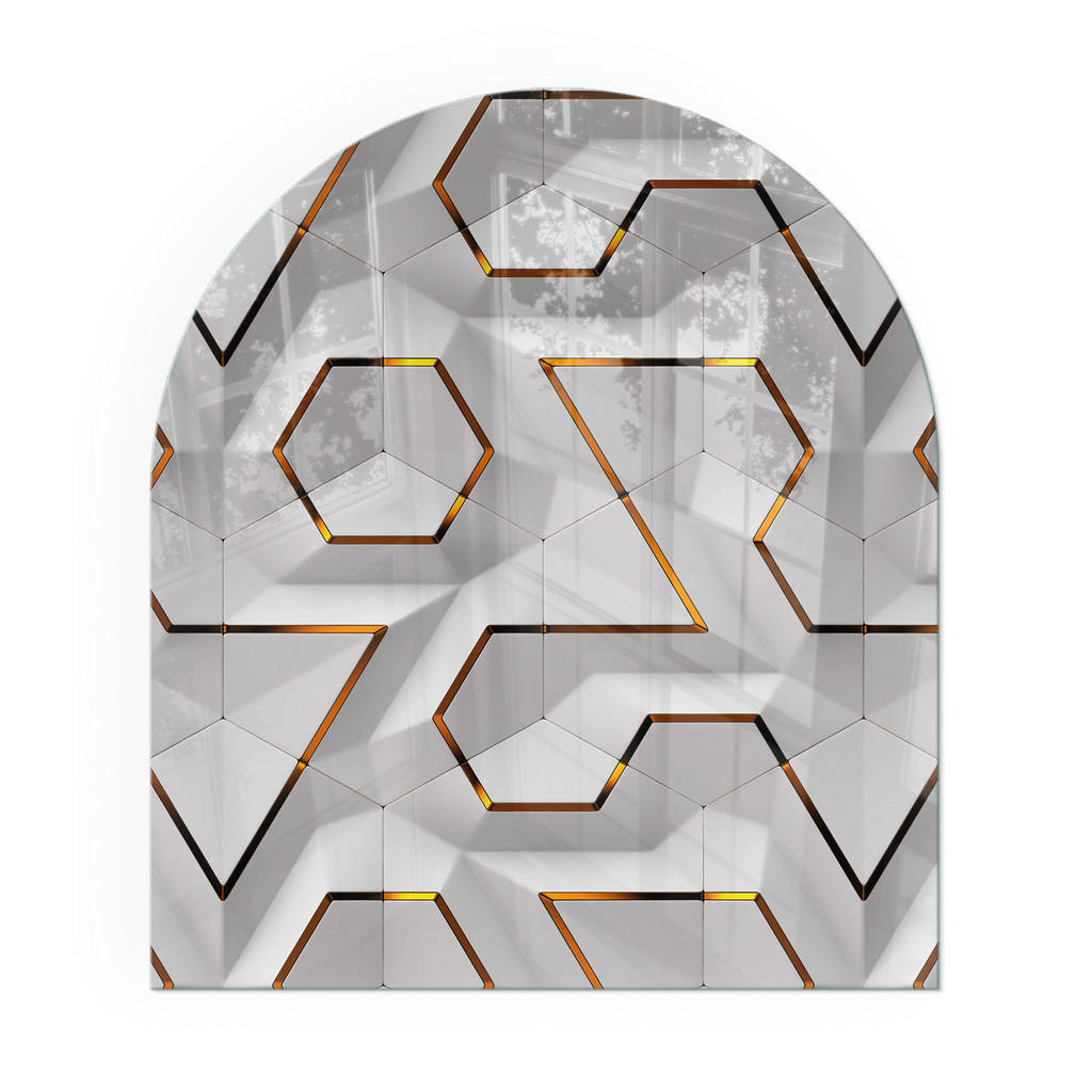 TULUP PODLOŽKA POD KRB 80x70 cm - Geometrický 3D vzor