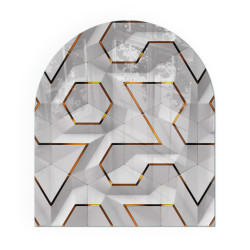 TULUP PODLOŽKA POD KRB 80x70 cm - Geometrický 3D vzor