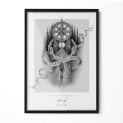 TULUP RÁM na obraz Černý 50x70 cm