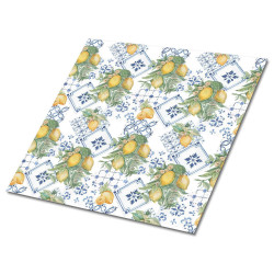 TULUP SAMOLEPICÍ OBKLADY NA STĚNU 9 ks 30x30 cm Citrony