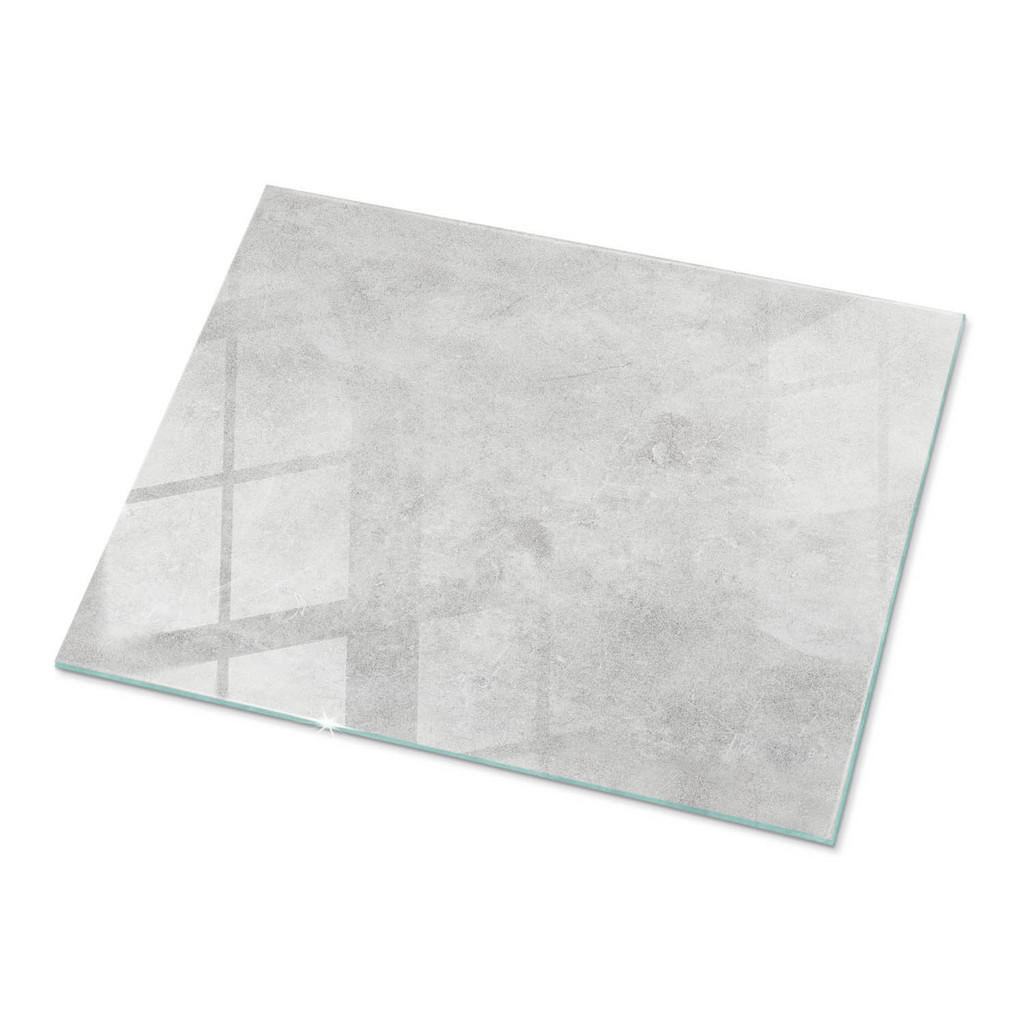 TULUP SKLENĚNÁ DESKA 80x60 cm Betonová struktura se škrábanci