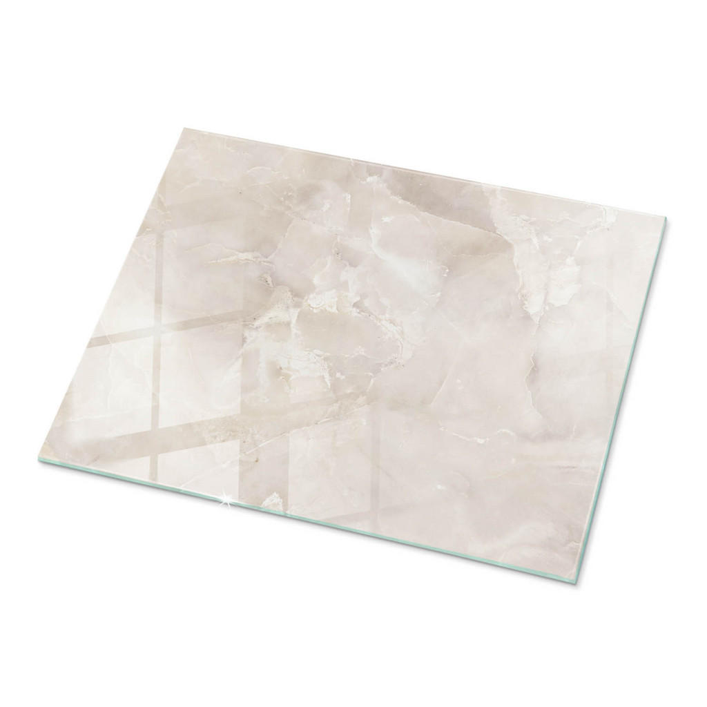 TULUP SKLENĚNÁ DESKA 80x60 cm Vzor mramorové struktury