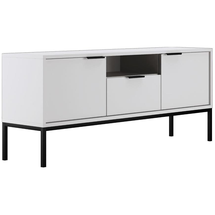Tv stolek 135 Austin bílá/černá