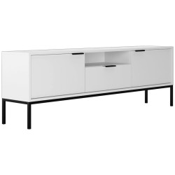 Tv stolek 175 Austin bílá/černá