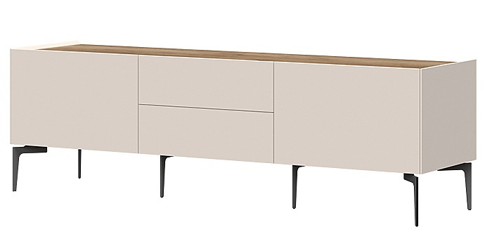 Tv stolek 176 ambrosia - béžová/dub tobacco