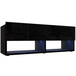 Tv stolek Izumi 105 BL černá mat/lesk