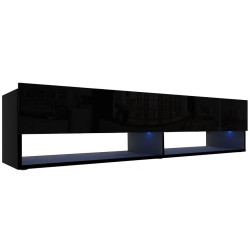 Tv stolek Izumi 175 BL černá mat/lesk