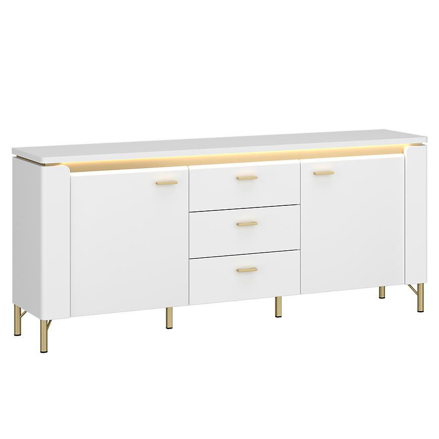 Tv stolek Lazio LAZF01 U008/U080 2D3S bílý alpský