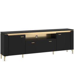 Tv stolek Norica LAZF03 U114 2D1S černá