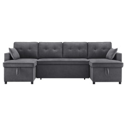U-SEDACÍ SOUPRAVA 270/130/86 cm Šedá
