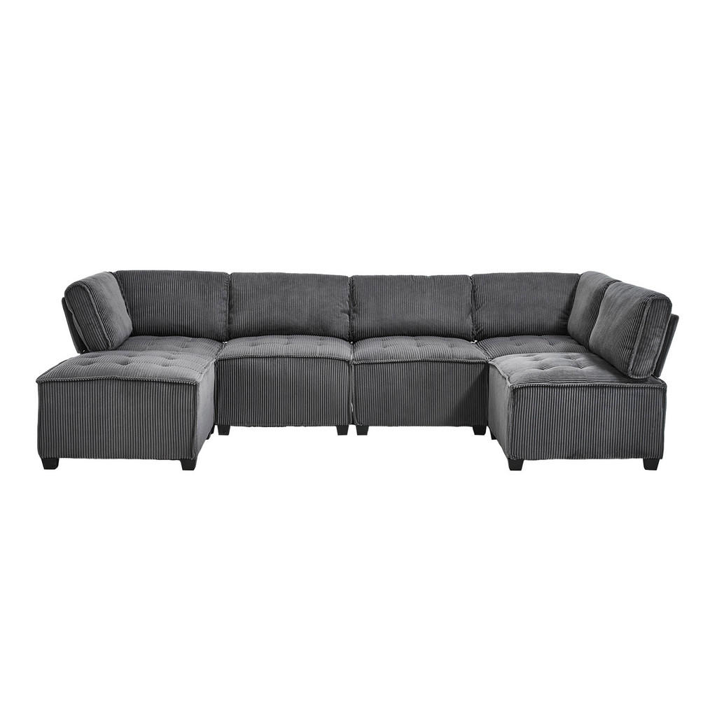 U-SEDACÍ SOUPRAVA 308/154/81,99 cm Šedá