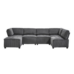 U-SEDACÍ SOUPRAVA 308/154/81,99 cm Šedá