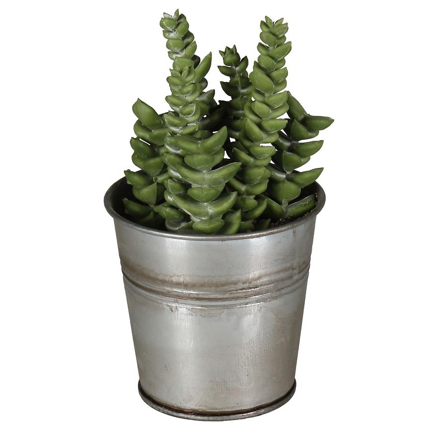 Umělá květina v květináči  sukulent 1 14cm