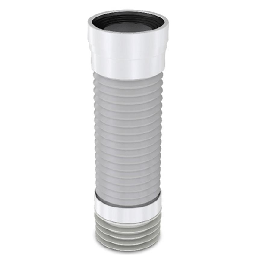 Univerzální spojka WC L-410 mm s lístkovým těsněním, lepená