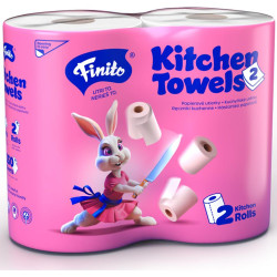 Utěrka kuchyňská FINITO, 2vrstvy, 30m, celulóza, 2ks/bal