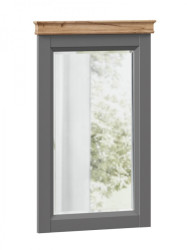 Úzké zrcadlo annie - šedá/dub tortuga