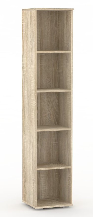 Úzký policový regál rea office 50 - dub bardolino