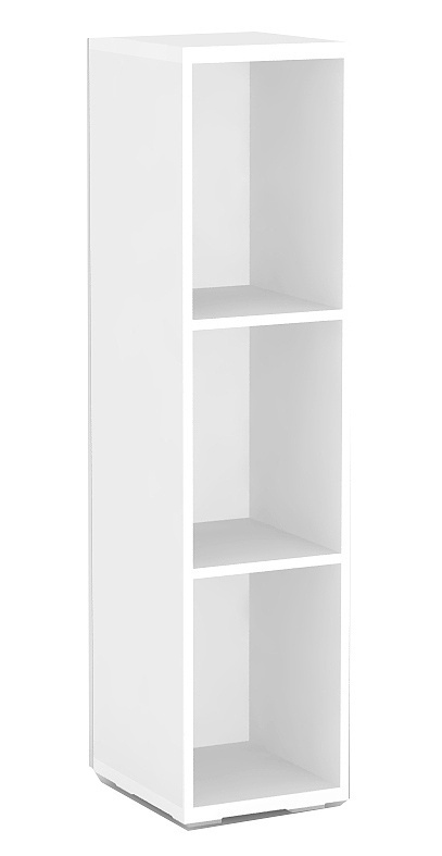 Úzký regál rea store 30x124cm - bílá