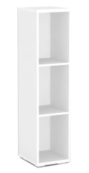 Úzký regál rea store 30x124cm - bílá