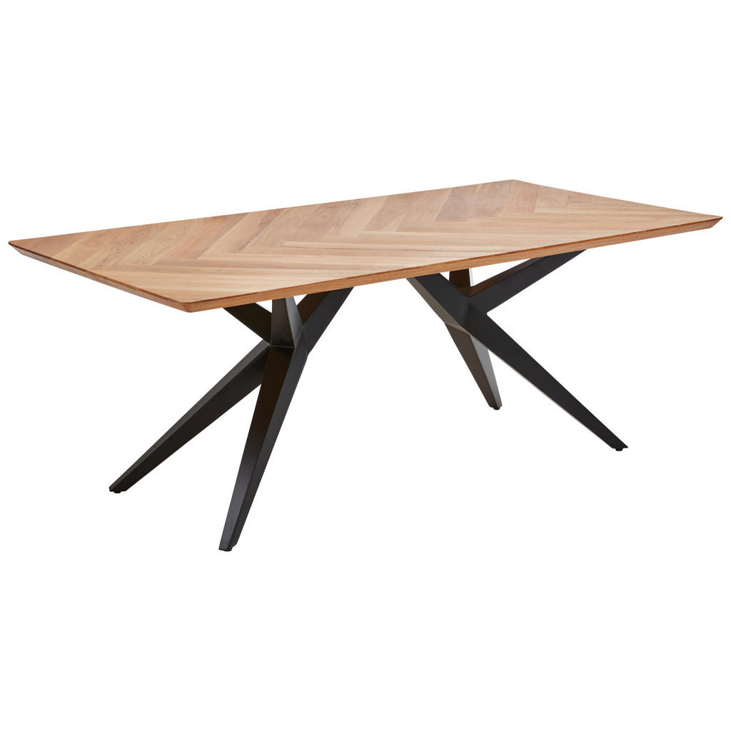 Valdera JÍDELNÍ STŮL, dub, černá, barvy dubu, 180/100/77 cm