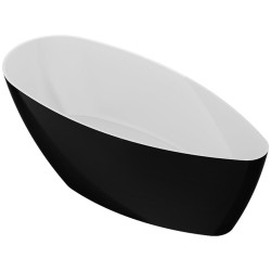 Vana Girla 159x70 bílý/černý mat bez přepadu