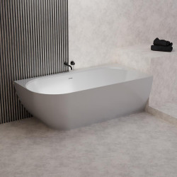 Vana Nelza 175x82 levá konglomerát bílý mat