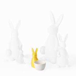Velikonoční zajíček Milo, stojan na vajíčko, žlutý - Philippi
