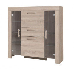 Velká vitrína Cezar 7 Barva korpusu: Dub - sonoma