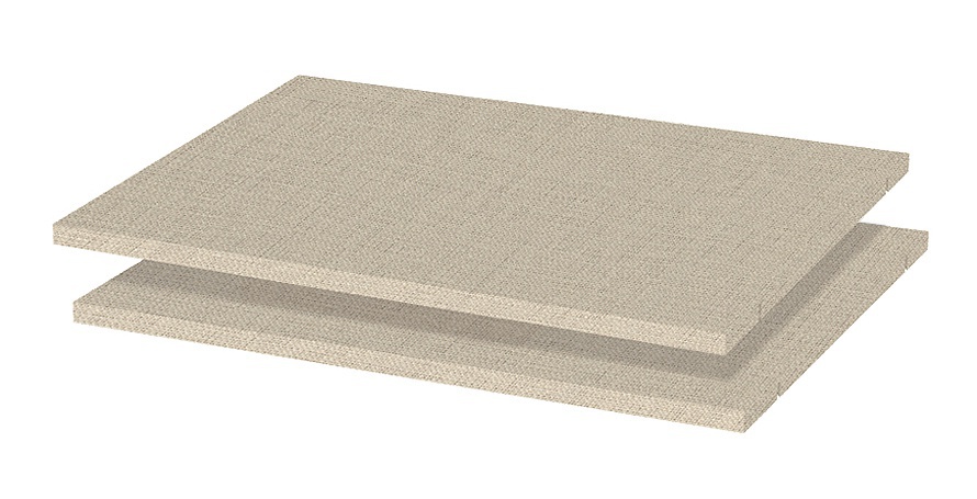 Velké police do šatních skříní artemisia - béžová