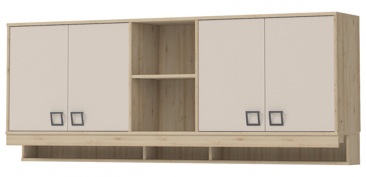 Velké závěsné skříňky sloane - buk/béžová