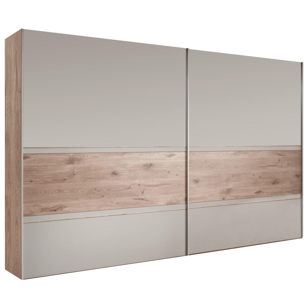 Venda SKŘÍŇ S POSUVNÝMI DVEŘMI, dub, šedá, barvy dubu, 250/217/67 cm