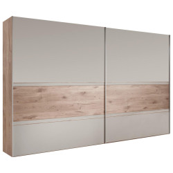 Venda SKŘÍŇ S POSUVNÝMI DVEŘMI, dub, šedá, barvy dubu, 250/217/67 cm