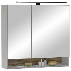 Venda ZRCADLOVÁ SKŘÍŇKA, šedá, 80/75/22 cm