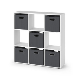 Vicco DĚLICÍ STĚNA Nove Bílá 104 x 108 cm se 6 skládacími boxy