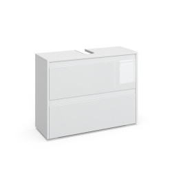 Vicco DOLNÍ SKŘÍŇKA POD DŘEZ Majest Bílá vysoký lesk 80.1 x 62 cm se 2 zásuvkami