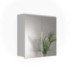 Vicco KOUPELNOVÁ ZRCADLOVÁ SKŘÍŇKA Ruben, Bílá/Řemeslný dub, 60.2 x 62 cm